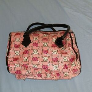 Pink Skull Pattern Women's Bag